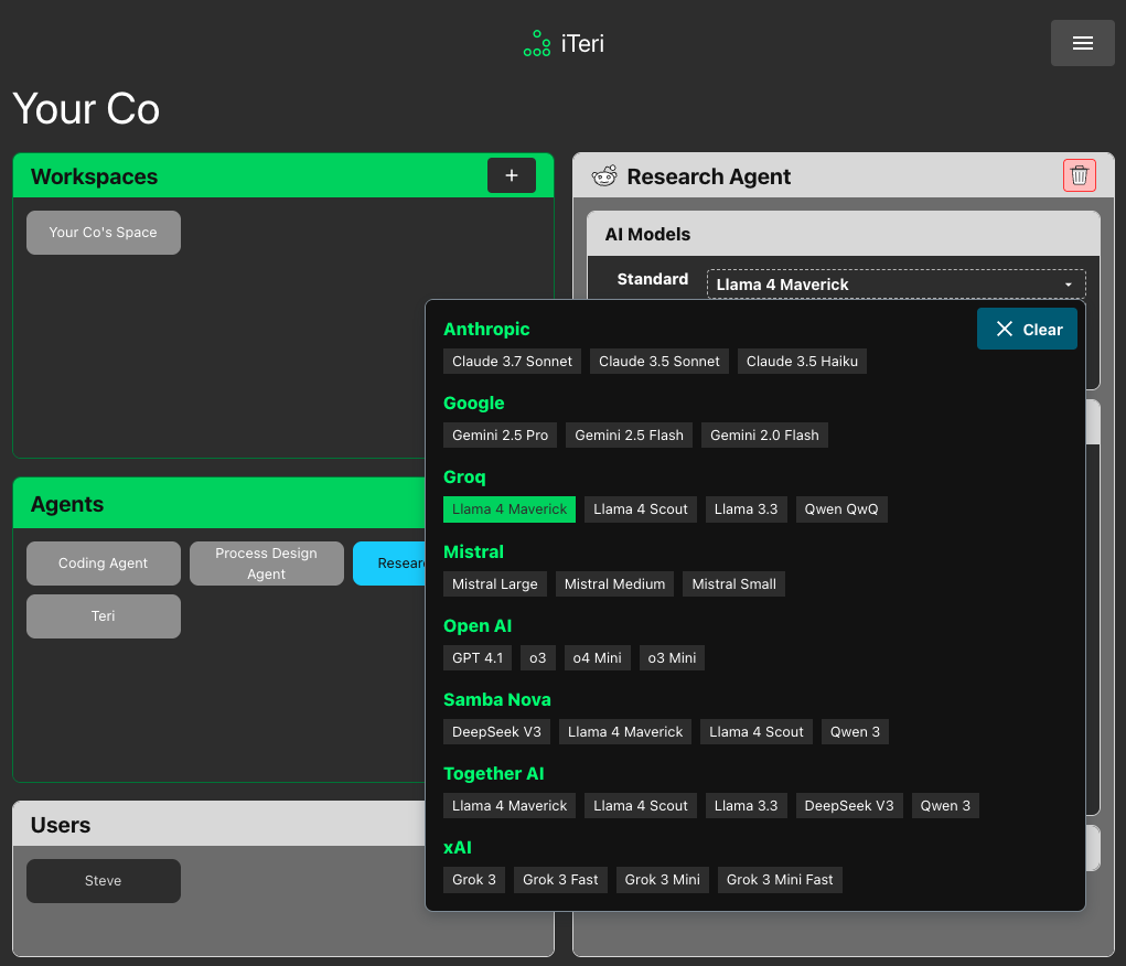 Iteri LLM Agnostic screenshot